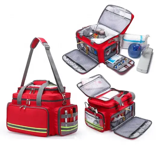 Kit di pronto soccorso paramedico modulare traumatologico vuoto forniture mediche di raccolta Trolley borse modulo medico zaino