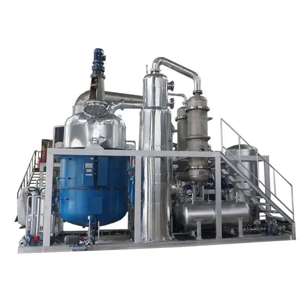 1-5 ton waste oil distillation used engine oil to diesel recycling machine from waste oil