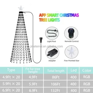Smart RGB Colorful APP Remote Control Fairy <strong>Light</strong> DIY <strong>Multi</strong> <strong>Color</strong> Luces Led Decoration Christmas Tree with Led <strong>Lights</strong> - Product Image 4
