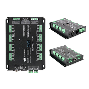 32 canali DMX512 decodificatore PWM convertitore di segnale RDM Controller di funzione DC 5V 12V 24V 96A Canons XLR-3R/ Rj45/morsettiera LED - Product Image 1