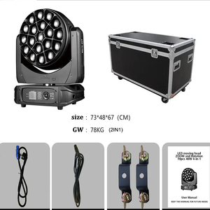 Prezzo di fabbrica 40W RGBW CMY 4 in1 Zoom lavaggio testa mobile luce K15 DMX512 anello LED grandi occhi dell'ape luce da discoteca per palchi - Product Image 6