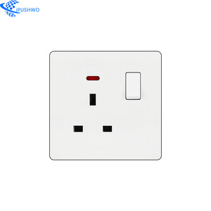 Interruttore a parete Standard di nuovo Design Uk 1/2 modo 1/2/3/4 interruttori elettrici a pulsante e presa per alimentazione interruttore luce domestica - Product Image 1