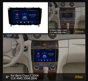 Wanqi Android12カープレーヤーマルチメディアオートラジオGPSメルセデスベンツCクラスW203/CLC W203ラジオステレオBTナビゲーション用 - Product Image 2