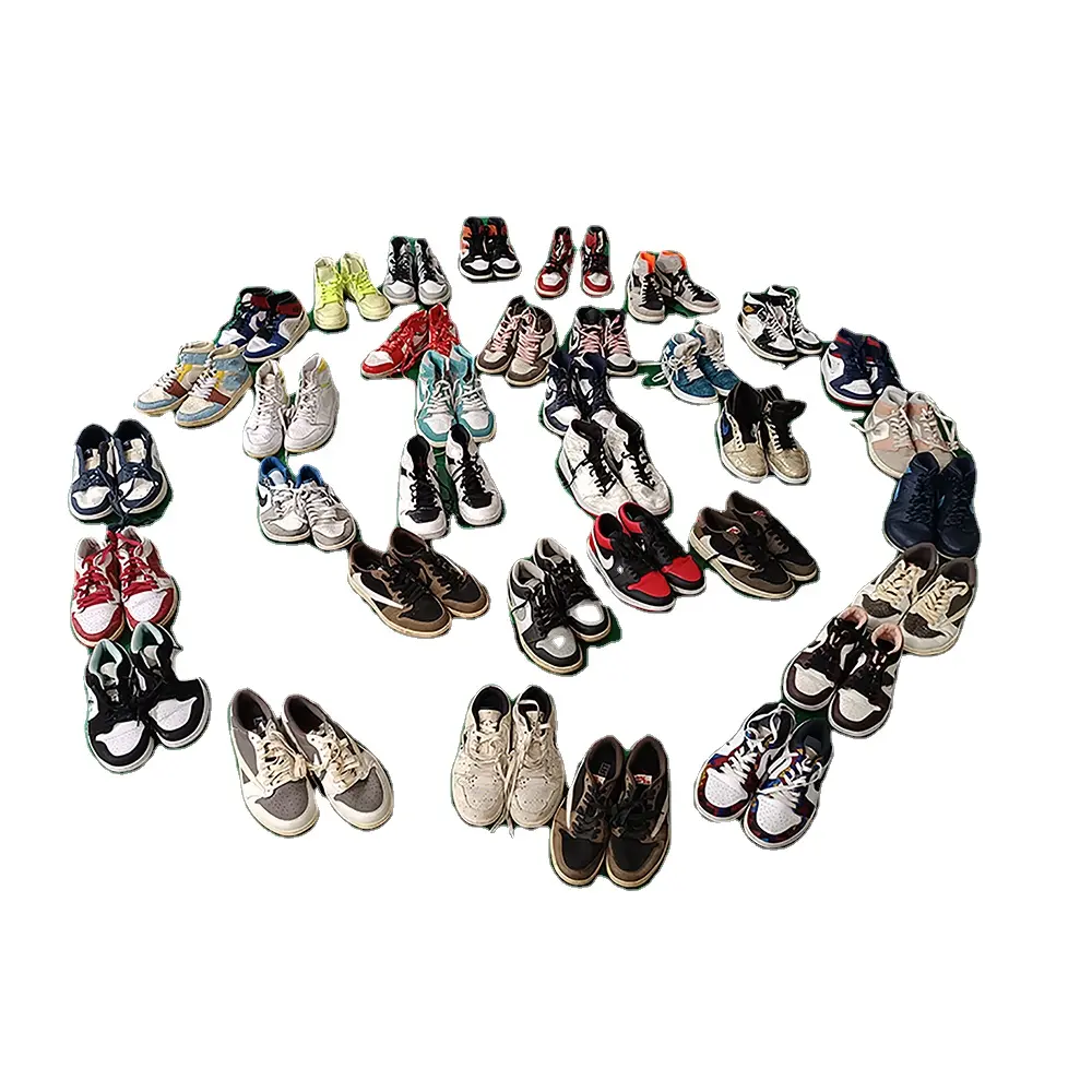 Zapatos de segunda mano Air High Top Board zapatos de nivel A zapatos deportivos usados zapatillas de marca usadas al por mayor para hombre y mujer