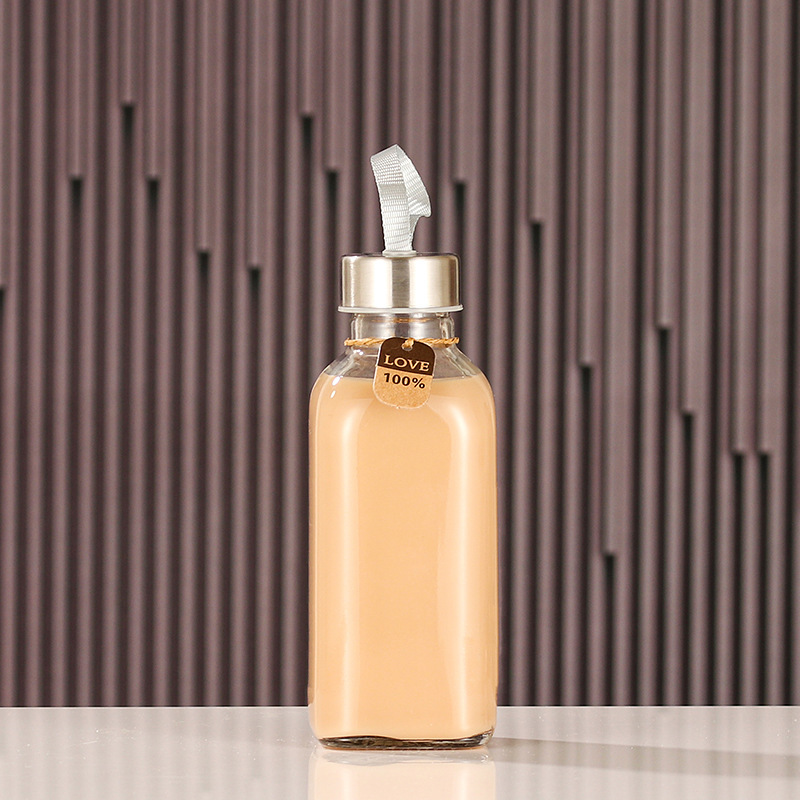 420ml short square+stainless steel cover