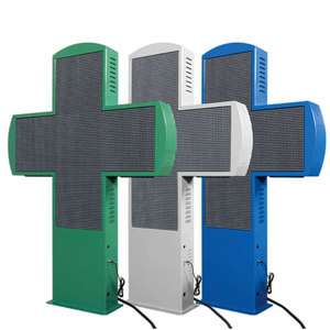Outdoor P6 P8 P10 LED Display Sign Wireless WIFI APP 4G Control Green <strong>Pharmacy</strong> Cross LED Screen Display Outdoor LED Sign - Product Image 2