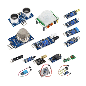 Módulos de sensores 16 en 1, kit de iniciación de 16 tipos, herramienta de aprendizaje de componentes electrónicos DIY para Arduino Raspberry Pi 3B + / Pi 4