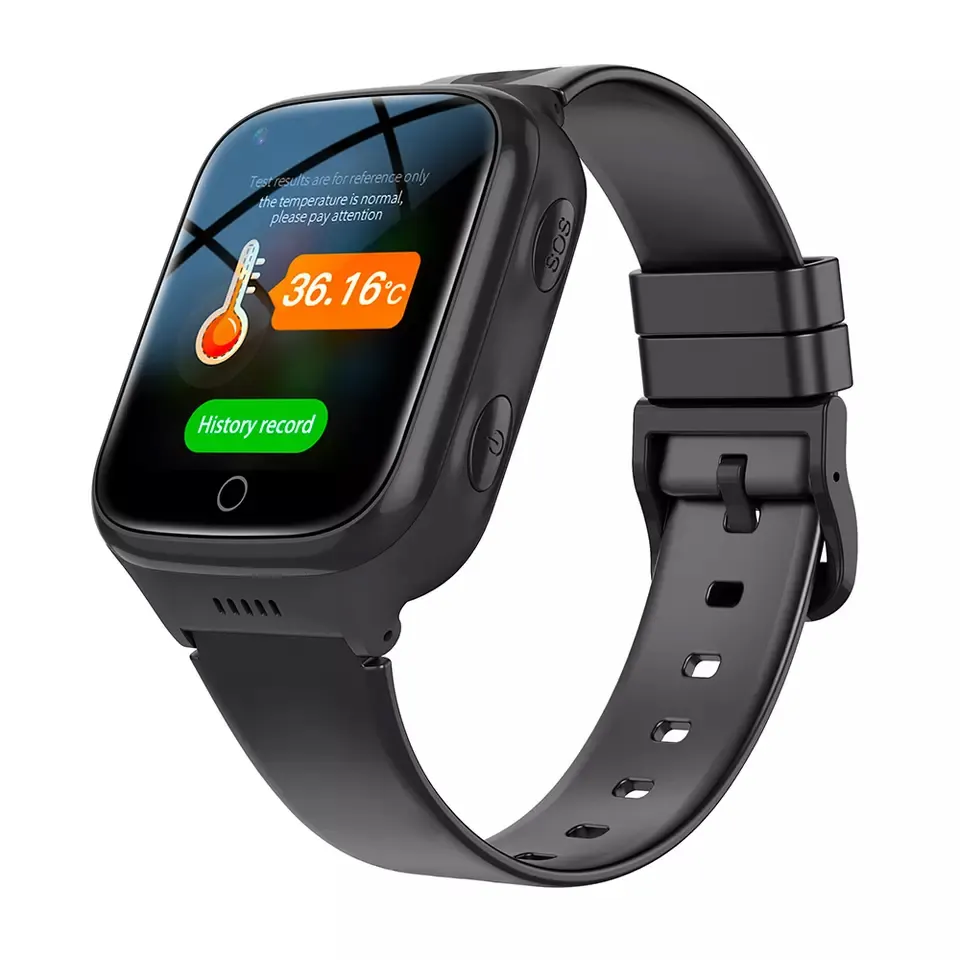 Smartwatch android ios 4g, relógio inteligente à prova d' água ip67, chamada de vídeo, gps, para idosos