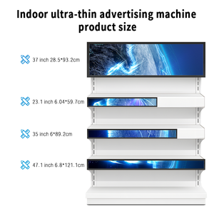 43 Polegada Personalizado Tamanho Bar Display Digital Screen Monitor Publicidade Touch Screen Ultra Wide Stretched Bar LCD Signate