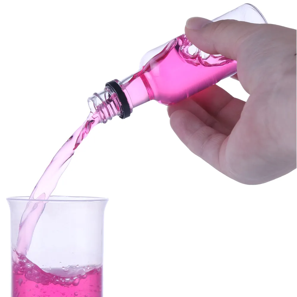 50 мл мини-Ликер Виски Водка Сода спиртные напитки ПЭТ бутылка для винного сока с пластиковой крышкой