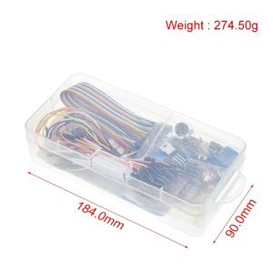 Diy Electronic Component Base Fun Kit Himbeer-Pi-Bundle mit Breadboard-Kabel widerstand, Kondensator