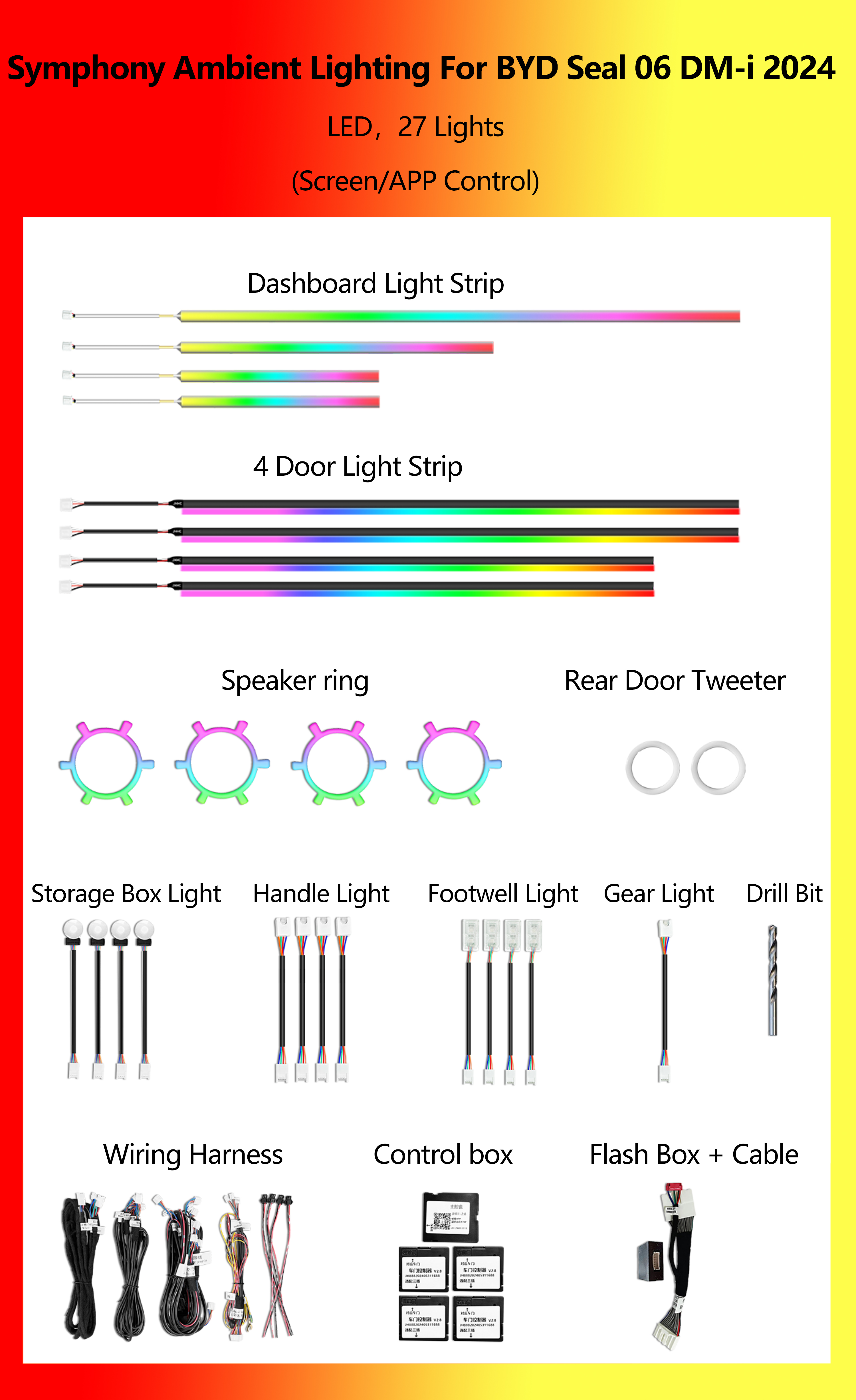 BYD Seal 06 DM-i Symphonie 27 Lumières