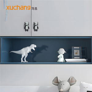 Động vật hình gốm ngăn kéo kéo-dễ thương phim hoạt hình nội knobs cho phòng trẻ em, nhà bếp và phòng tắm-đầy màu sắc hiện đại xử lý - Product Image 3