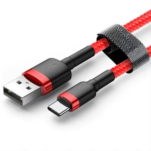 480Mbs istikrarlı iletmek süper hızlı şarj hig-yoğunluklu naylon örgü QC3.0 hızlı şarj 3A tip C kablo için Huawei için Samsung - Product Image 5