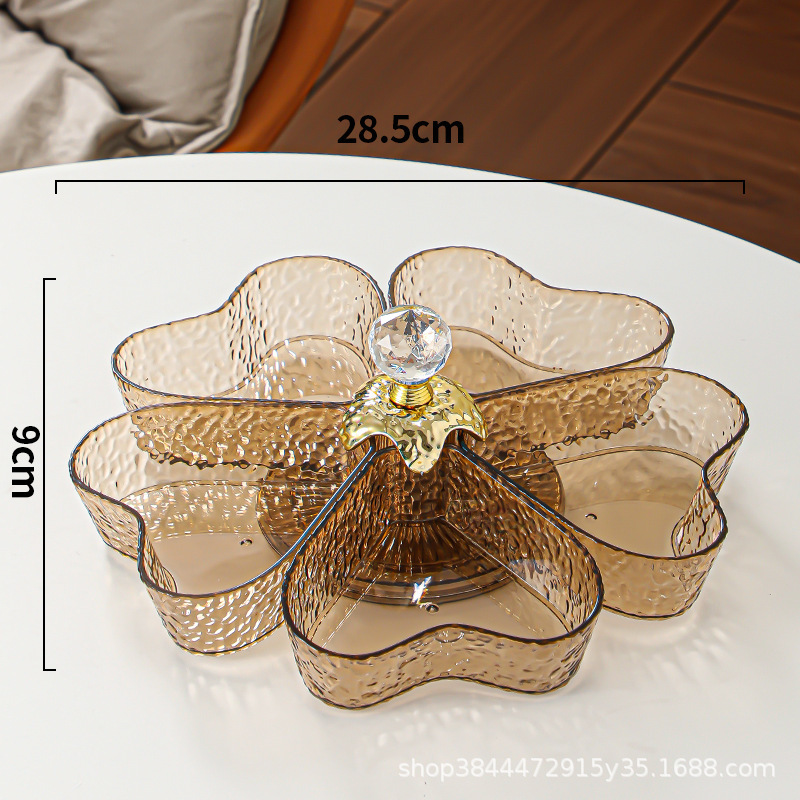 Amber Gold Crystal Turntable