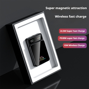2024新しいポータブル製品10000mahワイヤレスパワーバンク磁気充電器PD22.5W超高速充電5000mha15Wパワーバンク