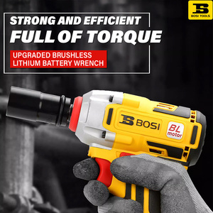 Bosi không chổi than cờ lê điện lithium sạc cờ lê, tác động Xe Sửa chữa chân tay khung thợ mộc ổ cắm không khí pháo bán buôn - Product Image 6