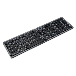Minimal Folding <strong>Keyboard</strong> Abs Portable Rechargeable Spanish Bluetooth <strong>Keyboard</strong> Foldable Azerty <strong>Keyboard</strong> With <strong>Numeric</strong> Keypad - Product Image 2