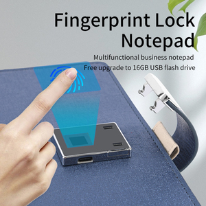 Bolígrafo inteligente Hojas sueltas 6 carpetas de anillas diario cuaderno privacidad huellas dactilares bloqueo Bloc de notas con impresión personalizada páginas en color - Product Image 3