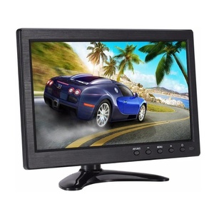 Monitor portátil de seguridad de 10,1 pulgadas con control remoto con altavoces duales integrados Entrada VGA BNC USB para CCTV para juegos - Product Image 1
