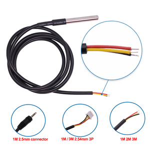 Hochwertiger wasserdichter digitaler Temperatur sensor DS18B20 aus Edelstahl für das Arduino Diy Kit. 1M/2M/3M
