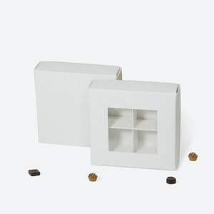 Chocolate <strong>Box</strong> 9.5x9.5 X2.7 cm Square Candy Chocolate Packaging Folding <strong>Box</strong> - Product Image 4