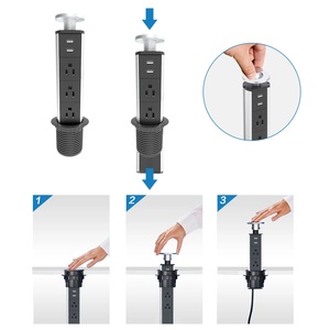 Conferencia Ronda Pop Up Socket Table Desktop Outlet con puerto USB - Product Image 6