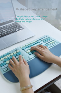 Mofii Ergonomic Wireless <strong>Keyboard</strong> <strong>and</strong> <strong>Mouse</strong> Kit <strong>Multi</strong> Device <strong>Keyboard</strong> <strong>and</strong> <strong>Mouse</strong> Set Home Office Wireless <strong>Mouse</strong> <strong>Keyboard</strong> for PC - Product Image 3