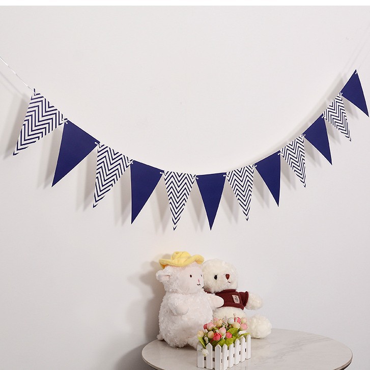 Patrón de ondas azul profundo "fiesta de cumpleaños de bebé"