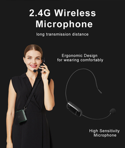SHIDU 10W Amplificador de voz inalámbrico portátil Sistema de amplificador de enseñanza de potencia de salida de auriculares con micrófono