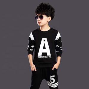 AS-451Bバルク卸売服セット男の子用10代の男の子2個屋外ジョギングスポーツセット