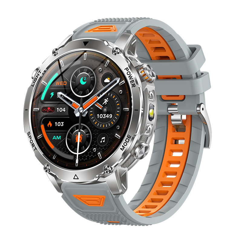 Gray Orange Dual Color Strap