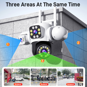 Outdoor12MP Wifi <strong>Camera</strong> 3 Lens Automatic Tracking App Control Two-Way Audio Color Night Home Security System Cctv <strong>Camera</strong> - Product Image 2