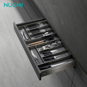 Nuomi Oya Tủ Bếp Ngăn Kéo Hộp Mềm Đóng Kim Loại Đồ Nội Thất Phần Cứng Kính Thiên Văn Kênh Nhiệm Vụ Nặng Nề Undermount Ngăn Kéo Trượt - Product Image 6