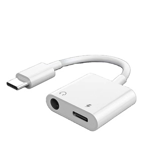 タイプCオスから3.5mmおよびタイプCメス1入力2出力オーディオスプリッターforiphone XS MAX XR X 7 8 Plus 11,11 pro、11 pro max - Product Image 1