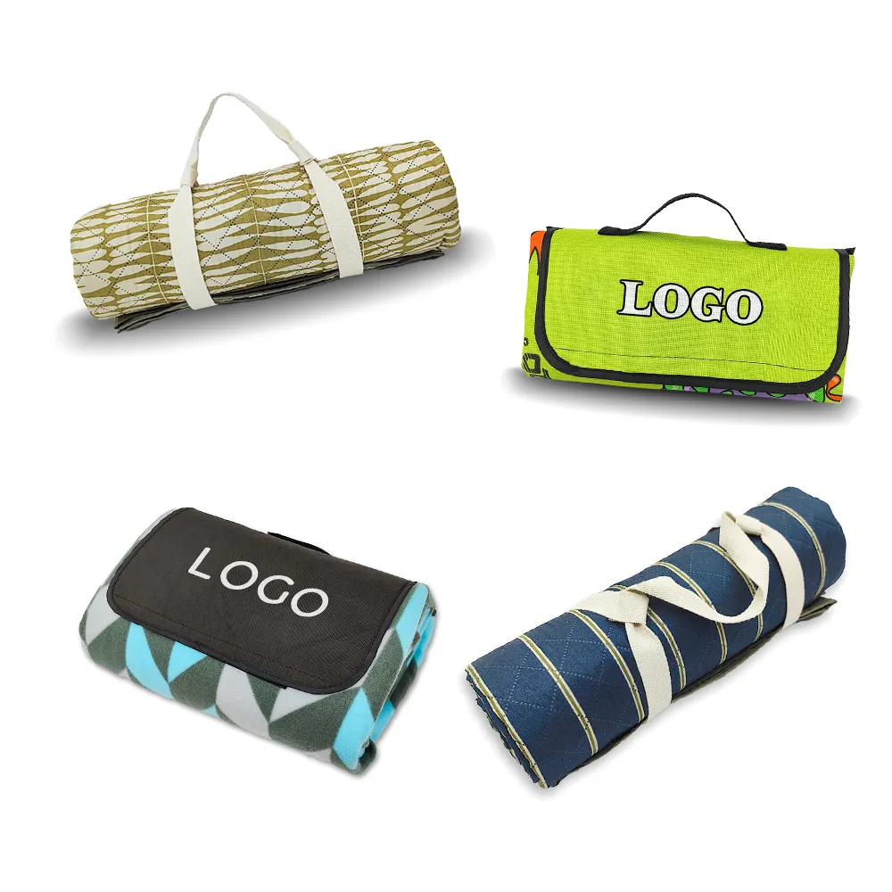 Bon prix conception personnalisée Picknick couverture de pique-nique imperméable portable pliable recycler tapis de plage pour les activités de plein air