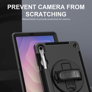 360 xoay đứng đĩa tay dây đeo bút stylus khe cắm TPU PC trường hợp máy tính bảng cho <span class=keywords><strong>Samsung</strong></span> <span class=keywords><strong>Galaxy</strong></span> <span class=keywords><strong>Tab</strong></span> S11 11 inch bảo vệ trường hợp - Product Image 6