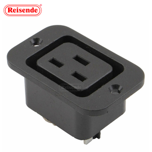 Kilitlenebilir Pdu priz Iec giriş Ac 250v 16a Iec 320 C19 paneli montaj fiş konnektörü soket - Product Image 3