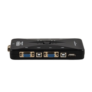 FJ-4UK-T (带2.0纯铜) FJGEAR即插即用4端口4进1出VGA Kvm交换机Usb2.0 4主机共享一个监视器交换机 - Product Image 4