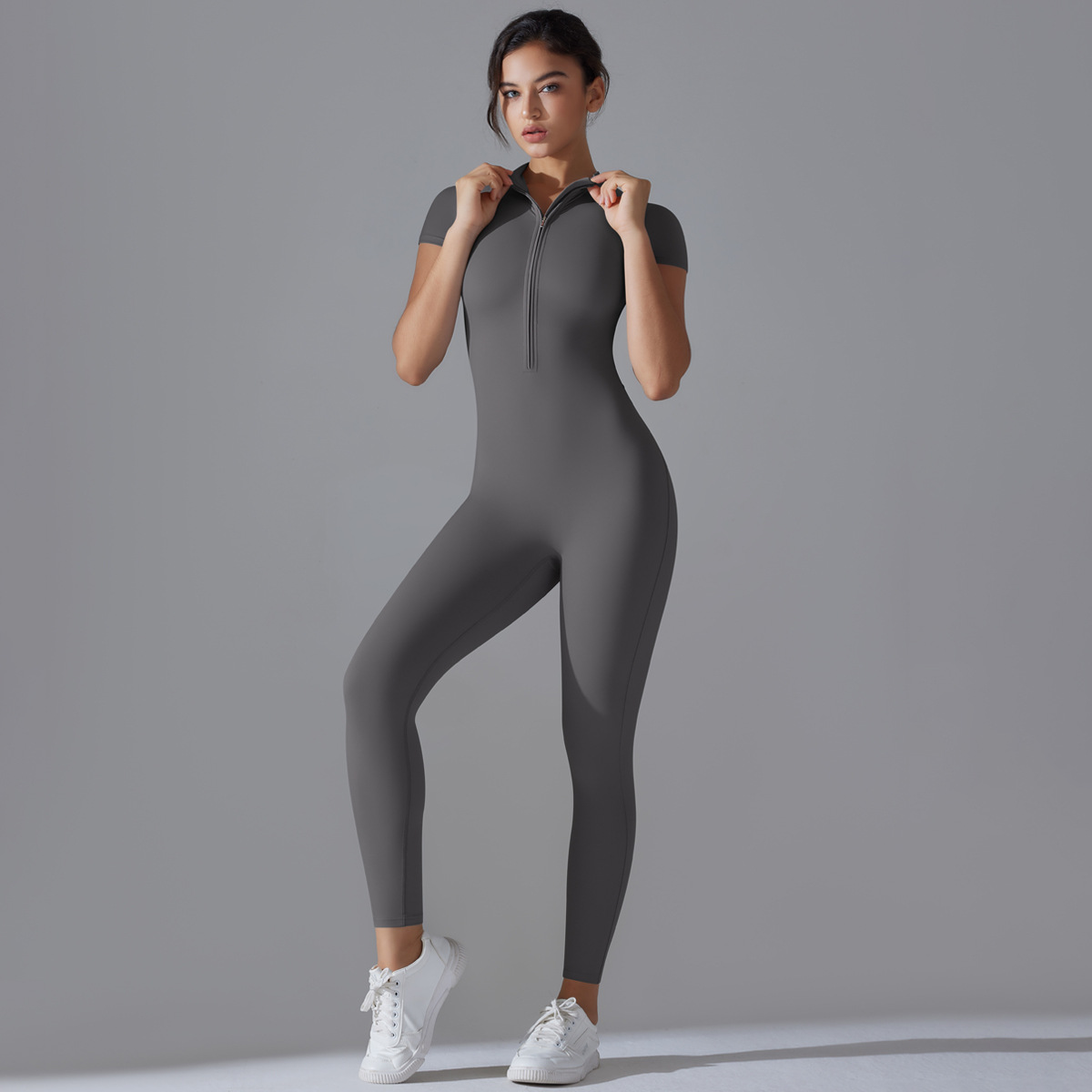 Gris foncé-court-long