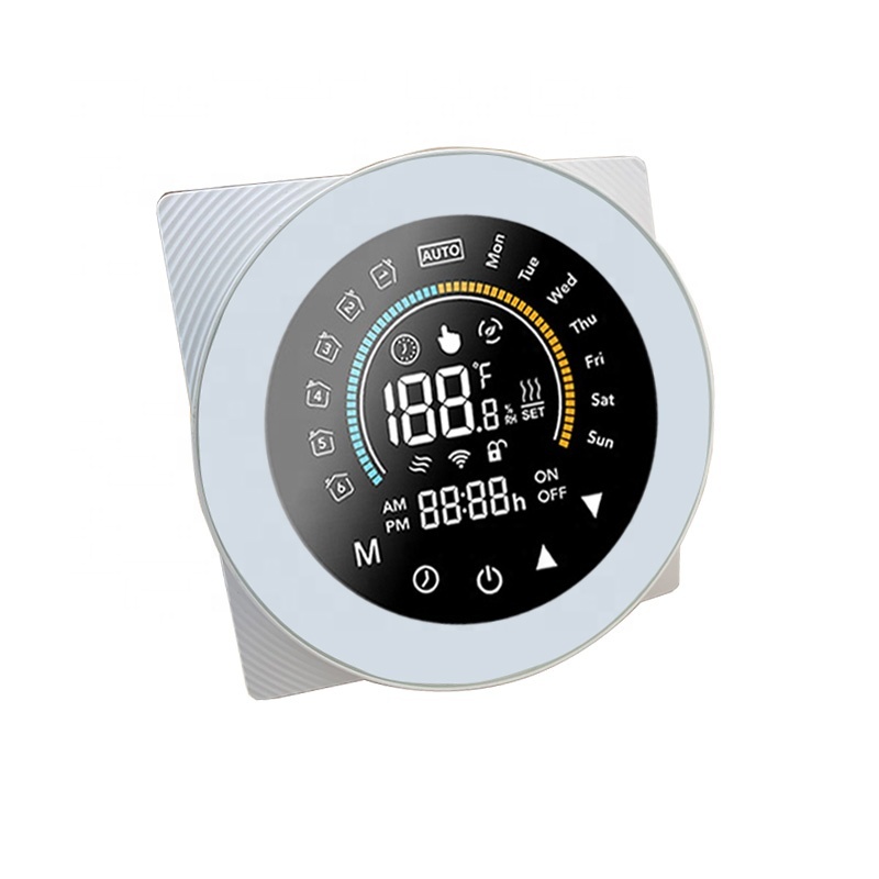 White Wi-Fi 5A water heating thermostat