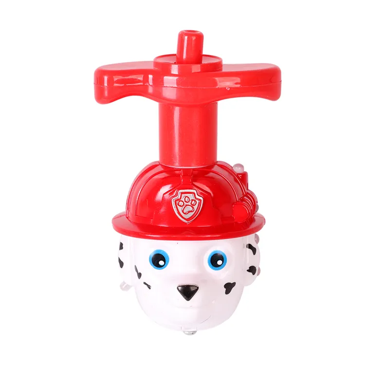 Hochwertige billige benutzer definierte Hunde form Kunststoff Gyro Kreisel Spielzeug für Kinder Souvenir