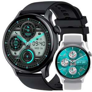 Hk85 2024 amoled עקום חכם עם מצפן פונקציה relojes inteligentes הלהקה שעון חכם עבור גברים ונשים