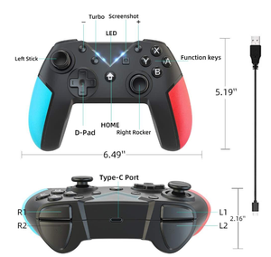 Controlador inalámbrico para Nintendo Switch/Lite, doble motor y HD Vibretiuon integrado, 6 ejes, Gyro, batería de 600 mAh - Product Image 2