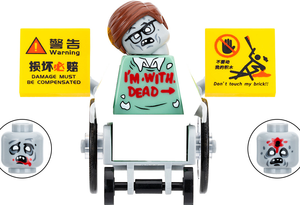 Stephen Zombie gạch nhỏ hành động con số khối xây dựng xe lăn phụ kiện đồ chơi cho trẻ em hn574 hn575 - Product Image 6