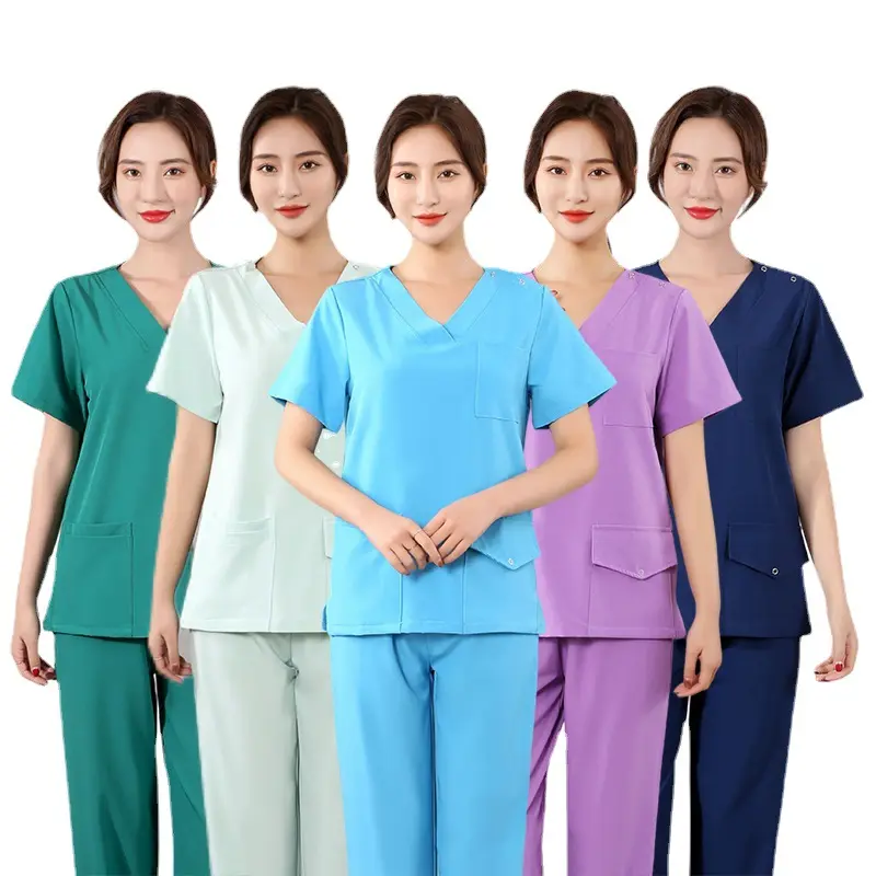Hauts à manches courtes pour hommes et femmes, pantalons de jogging, uniformes de soins infirmiers pour hôpitaux médicaux