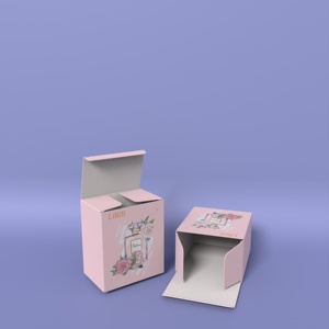 Pembe Girly tasarım parfüm şişe ambalajlama kutu 10ml 20ml 30ml 50ml parfüm özel kağıt kutu parçalanabilir kozmetik kağıdı posta gönderim kutusu - Product Image 5