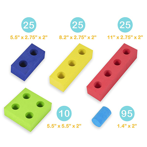 Игрушечные строительные блоки Jumbo из красочной пены с соединителем - Product Image 5