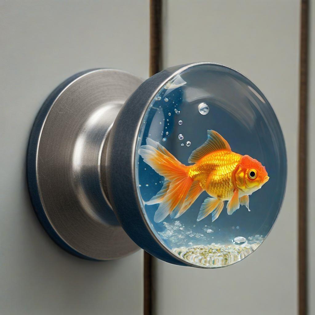 Poisson rouge coloré