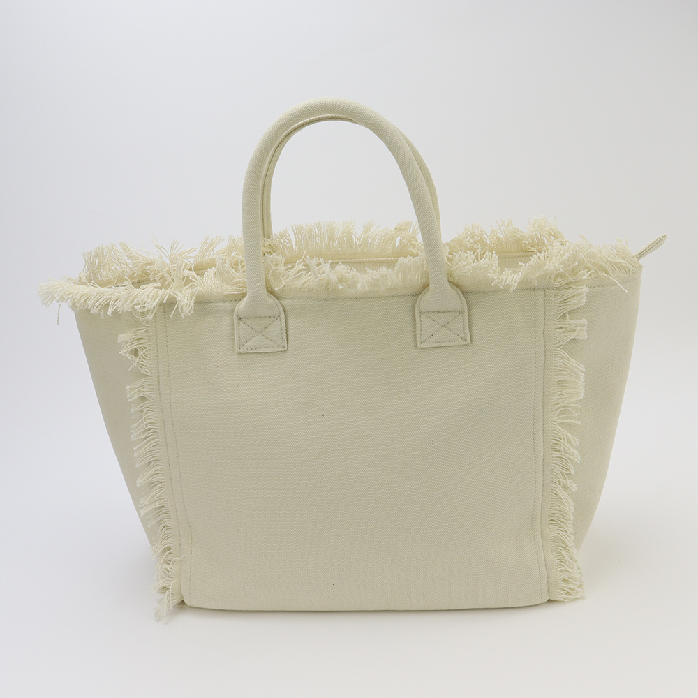 Beige tote bag
